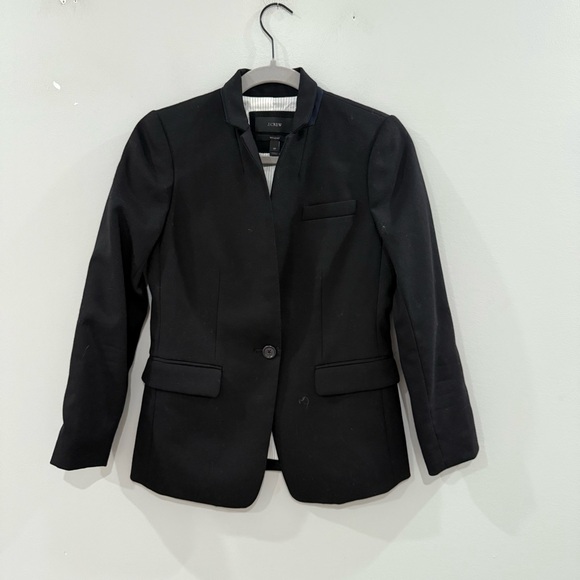 J Crew Blazer Regent Petite Wool in Navy - Picture 5 of 9